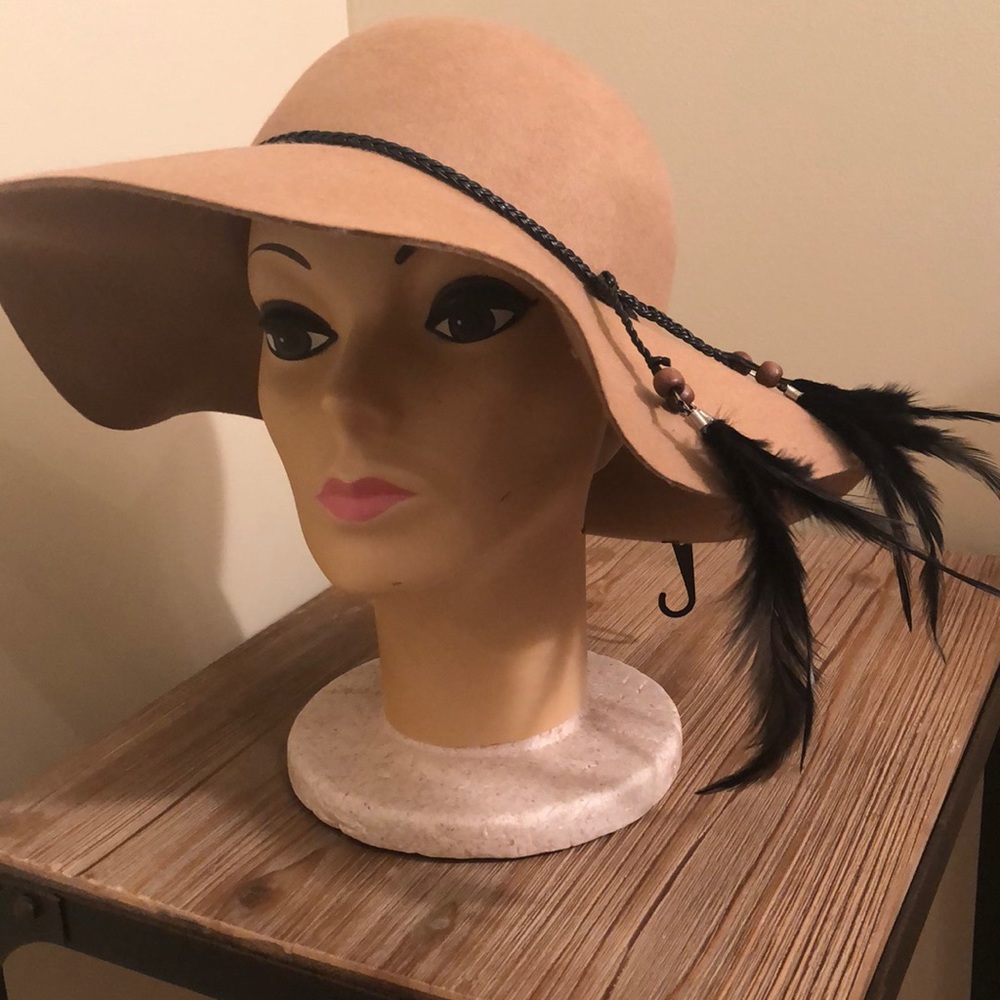 Camel tan fashion hat
